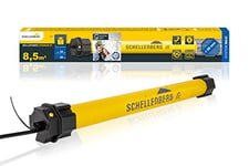 Schellenberg 21240 Rolladenmotor mit Funk Neue Generation, 40 Nm, bis 15 m² Fläche, für 60 mm Rolladenwellen 868.4 MHz Radio Frequency, Smart controllable with Alexa and Google Home, Yellow