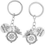 Bbf Meilleurs Amis Porte-Clés Amitié Cadeau Amour pour Femme (2 Pcs)