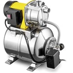 TROTEC Pompe à eau domestique TGP 1025 ES ES – Débit 3300 l/h – Hauteur de refoulement max 30 m, Surpresseur 1000 W, en Inox