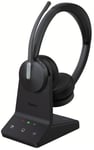 Yealink Wh64 Hybrid Dual Teams Headset Trådlös Huvudband Kontor/callcenter Micro-usb Bluetooth Svart Micro-usb Svart