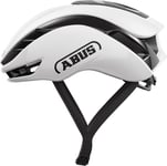 ABUS GameChanger 2.0 cykelhjälm, Shiny White - Hjälmstorlek 51-55 cm