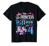 Youth Roller Skate 4th Birthday Shirt 4 Year Old Girl Party T-Shirt