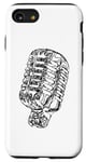 Coque pour iPhone SE (2020) / 7 / 8 Classic Retro Vocal Microphone Vintage