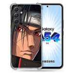 Cokitec Coque Renforcée en Verre Trempé pour Samsung Galaxy A54 5G Manga Naruto Itachi Visage