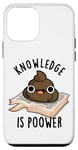 Coque pour iPhone 12 mini Knowledge Is Poo-wer Jeu de mots amusant