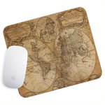 UK Seller Anti-Slip Gaming Mouse Pad Mat PC Laptop Retro Vintage World Map Cool