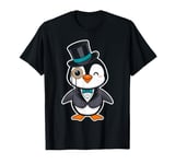 Cute Penguin With Top Hat And Monocle T-Shirt