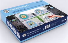 Official Football Club Colour-In Crest Puzzle (Man City)