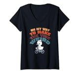 Womens On My Way To Make The Vibe Weird V-Neck T-Shirt