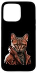 Coque pour iPhone 15 Pro Max Orange Bengale Chat Voyou Chat Gangster Chat Gangster Life