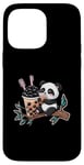 Coque pour iPhone 14 Pro Max Panda Kawaii avec Bubble Tea