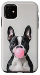 iPhone 11 Boston Terrier Bostie Bubble Gum Cute Funny Case