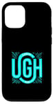 Coque pour iPhone 12/12 Pro Turquoise, ah ah ! Graphique Mood de couleur turquoise