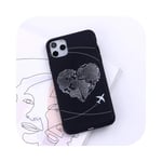 World Map Adventure Flight Étui en silicone souple pour iPhone 12 11 Pro Max X XS XR Max 7 8 7Plus 8Plus Coque en silicone souple pour iPhone 12 mini