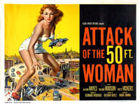 Attack of the 50ft Woman Movie Poster Art Print 40x30cm (MSP0010)