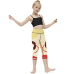 Animal Cro-ssing Girl's Legging Tights Trousers Cute Leggings for Kids Trendy Slim Cropped Pants for Sports Yoga Home 7-9Y