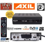 Décodeur TNT HD AXIL RT407 tuner TNT DVB-T multimédia avec port USB