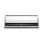 Brabantia Roll Top Matt Steel Bread Bin Silver