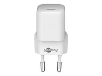 Goobay - Strømadapter - 20 Watt - 3 A - Pd 3.0 (24 Pin Usb-C) - Hvit - For Apple 10.2-Inch Ipad  10.5-Inch Ipad Air  10.9-Inch Ipad Air  Iphone 11, 12, Se, Xr