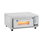 Royal Catering Pizzauuni - 1 kammio 2400 W Ø 40 cm tulenkestävä kivi