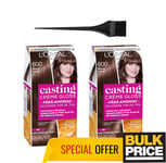 L'Oreal Casting Creme Gloss 600 Dark Blonde Hair Color 2-Pack