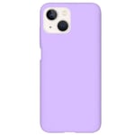 Coque violet Iphone 14 silicone soft touch