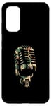 Coque pour Galaxy S20 Microphone camouflage – Vintage Singer Live Music Lover