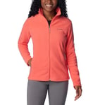 Columbia Women's Fast Trek Fleece Vest Old II Jacket, Juicy, M