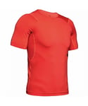 Under Armour Short Sleeve Red Mens Rush Compression T-Shirt 1327644 646 - Size Medium