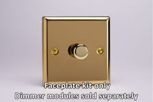 Varilight WV1 Matrix Faceplate Kit, classic victorian brass, 1-gang