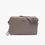 Lacoste Sac reporter Chantaco en cuir piqué Taille Taille unique Morel