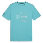 PUMA F1 T-Shirt Mercedes - Blå, storlek Medium