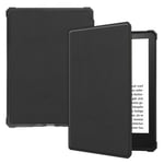 Kindle Paperwhite 2021 (11th Gen) Folio PU Leather Case Black