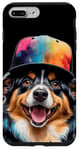 Coque pour iPhone 7 Plus/8 Plus Berger Australien Casquette Snapback Chien Animaux Imprimé