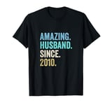 Amazing Husband Since 2010 14th wedding anniversary 14 years T-Shirt