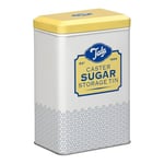 Tala Originals Storage Tin, Metal, Yellow and Cream Nostalgic Design, Holds a Full Bag of Caster Sugar