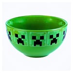 HOX Minecraft Green Ceramic Soup & Cereal Bowl Deep Bowls for Breakfast Bowls for Oatmeal, Ice Cream, Noodles & Salad Perfect Gift for Minecraft Fan & Collector Officially Licensed Merchandise