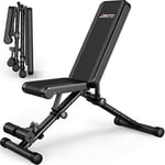 JOROTO MD35 Banc de Musculation Pliable - Banc Musculation Complet Capacité de Poids de 318 KG