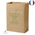 La Cordeline CJN29 Lot 10 Sacs à Déchets Verts Papier Kraft 125L Naturel