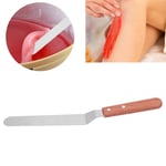 Stainless Steel Waxing Spatulas Wooden Handle Hair Removal Wax Stirrer Stick TDM