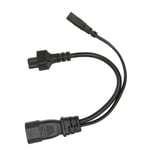 IEC320 C14 Male To C5 C7 Female Power Cord 1 In 2 Out 10A 250V Waterproof Power