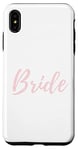 Coque pour iPhone XS Max Bride Pretty Wedding Day Blush Pink Bachelorette Bach Hen Do