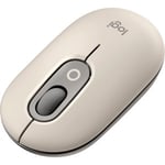 Logitech Emoji Pop Mouse in Mist Sand