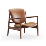 House of Finn Juhl - France Chair, Walnut, Leather Group 2, Nevada NV2488S Cognac - Lenestoler - Finn Juhl - Brun,Tre farget - Lær/Tre