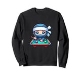 Pool Ninja Billiards Player Playing Billiard Ninja Sweatshirt