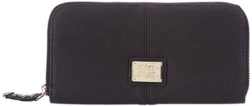 s.Oliver (Bags) Sporty Stud Wallet, Portemonnaies femme - Noir - Schwarz (Schwarz 9999), 19x10x2 cm (B x H x T) EU