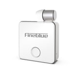 écouteur Bluetooth à Clip Professionnel BT5.0 Réduction du Bruit Appel Vibration Collier Flexible-Clip Casque sans Fil avec Micro,Blanc