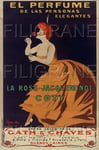 JACQUEMINOT COTY PARFUM Rvjv - POSTER HQ 40x60cm d'une AFFICHE VINTAGE