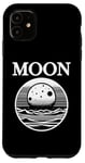 Coque pour iPhone 11 Design simple lune : style rétro et minimalisme