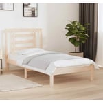 Cadre de lit bois de pin massif 90x190 cm simple